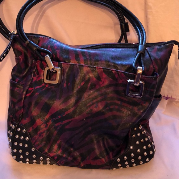 Kathy Van Zeeland Handbags - Kathy van Zeeland large handbag studded multi